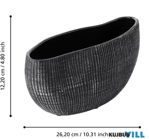 EGLO 428489 Tál 26,2x9,7x12,2cm fek/ezüst Shiguhe