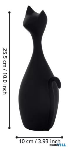 EGLO 429748 Dekor macska 25,5cm fekete Suzu