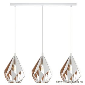 EGLO 43002 FüggesztékE27 3x60Wfehér/aranyCarlton1