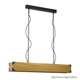 EGLO 43159 Függ.E27 4x40Wfekete/barna Harborough