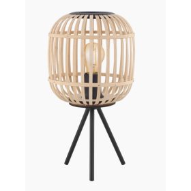 EGLO 43218 Asztali E27 1x28W fekete/fa Bordesley