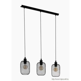 EGLO 43333 Függeszték E27 3x60W fekete Wrington