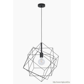 EGLO 43359 Függ.E27 1x60W 51,5cm fekete Straiton