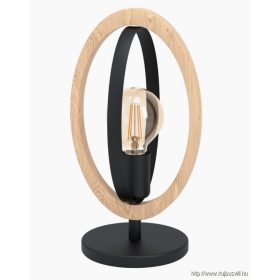 EGLO 43464 Asztali E27 1x40W fekete/fa Basildon