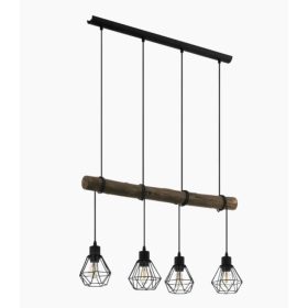   EGLO 43476 HORNINGTOPS 1 Függeszték E27 4x40Wfk/fa Horningtops1 IP20