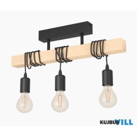 EGLO 43511 Mennyezeti E27 3x60W fek/fa Townshend