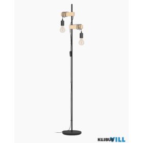 EGLO 43516 Álló E27 2x10W fekete/fa Townshend