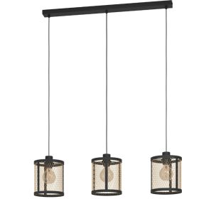 EGLO 43605 Függeszték E27 3x40Wfekete/réz Dellow