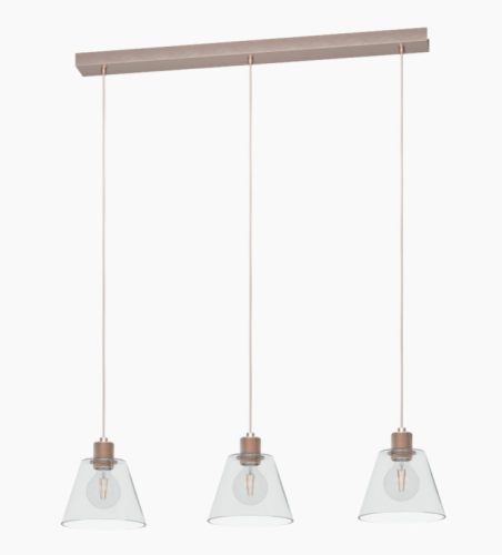 EGLO 43632 COPLEY Függeszték E27 3x40W rosegold Copley