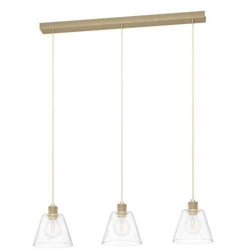 EGLO 43634 Függeszték E27 3x40W softgold Copley