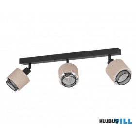 EGLO 43658 Mennyezeti E14 3x40W fek/natúr Rosley