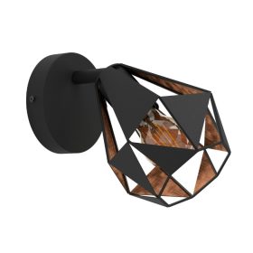 EGLO 43715 Spot 1xE27 fek/antik s.réz Carlton 7