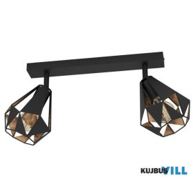 EGLO 43716 Spot 2xE27 fek/antik s.réz Carlton 7