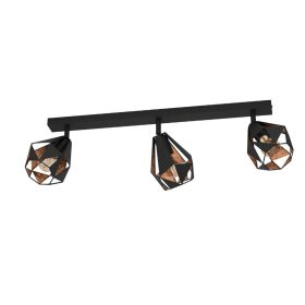 EGLO 43717 Spot 3xE27 fek/antik s.réz Carlton 7