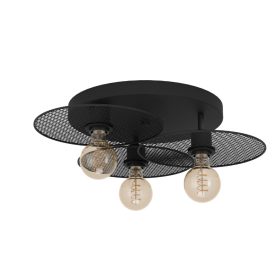 EGLO 43728 Mennyezeti 3xE27 fekete/rácsos Ikeston
