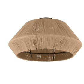 EGLO 43784 Mennyezeti 1xE27 fekete/natúr Alderney