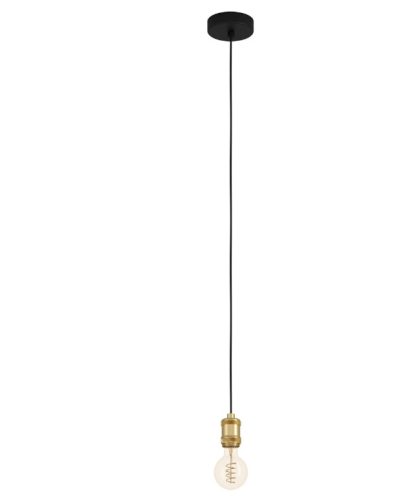 EGLO 43803 Függeszték 1xE27 fekete/bronz Yorth
