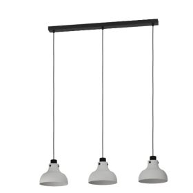EGLO 43826 Függeszték 3xE27 szürke/fekete Matlock