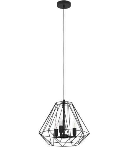EGLO 43845 TARLE Függeszték 3xE14 fekete Tarle