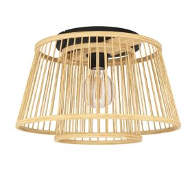 EGLO 43851 Mennyezeti 1xE27 bambusz/fek. Hykeham