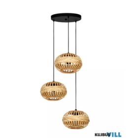 EGLO 43864 Függeszték E27 3x40Wfek/nat Amsfield 1