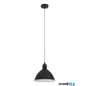 EGLO 43878 Függ. E27 1x40W Ø30,5cm fek/feh Priddy
