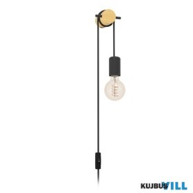 EGLO 43898 Fali E27 13W fekete/fa Buddon