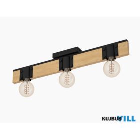 EGLO 43901 Mennyezeti E27 3x40W fek/fa Bailrigg