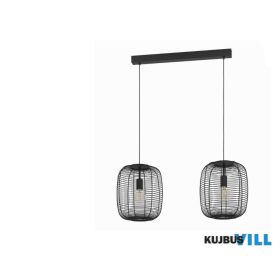 EGLO 43966 Függeszték E27 2x40W fekete Rinroe