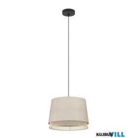EGLO 43975 Függeszték E27 1x40W fk/nat/bambTabley