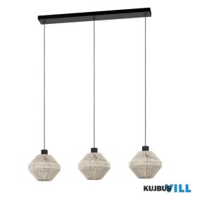 EGLO 44001 Függeszték E27 3x40W fek/krém Midsumer