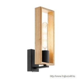 EGLO 44055 Fali E27 40W fekete/fa Littleton