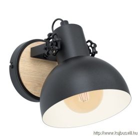 EGLO 44057 Fali E27 28W fekete/fa Lubenham