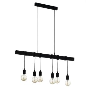 EGLO 44062 Függeszték E27 6x40W fekete Townshend
