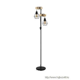 EGLO 44081 Álló E27 2x60W fek/tölgy Townshend 5