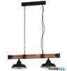 EGLO 44085 Függeszték E27 2x60W fek/barna Oldbury