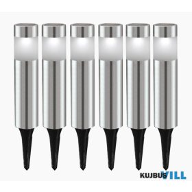 EGLO 48494 Leszúrh.szolár 6db 6x0,06WLEDnemesacél