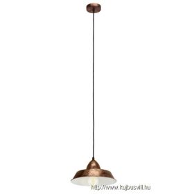EGLO 49243 Függeszték E27 60W réz-antik Vintage