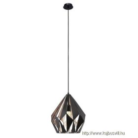 EGLO 49254 Függeszték E27 60W fk/réz 31cm Vintage