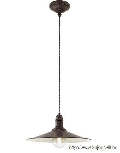 EGLO 49456 Függ.E27 60W 36cm antikbarna Stockbury