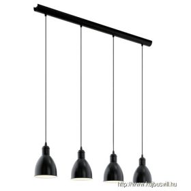 EGLO 49466 Függeszték E27 4x40W fekete Priddy