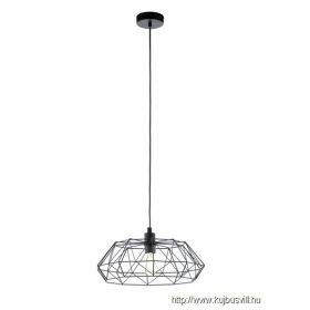EGLO 49487 Függeszték E27 60W fekete Carlton2