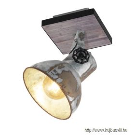 EGLO 49648 Fali E27 1x40W cink/fekete Barnstaple