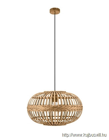 EGLO 49771 AMSFIELD Függeszték E27 60W38cm bambuszAmsfield