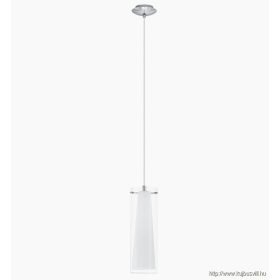EGLO 89832 Függeszték E27 1x60W króm/fehér Pinto