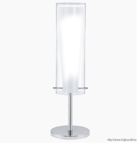 EGLO 89835 Asztali lámpa E27 1x60Wkróm/fehér Pinto