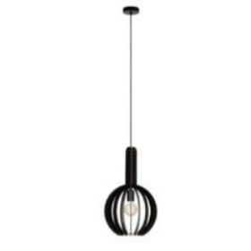 EGLO 900153 Függeszték 1xE27 Ø310 fekete Velasco