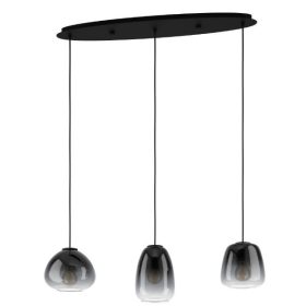 EGLO 900195 Függ.3xE27 fek/fek-szürk-átl Aguilares