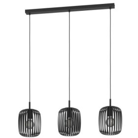 EGLO 900495 Függeszték 3xE27 fekete Romazzina