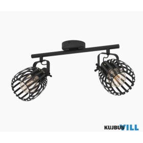 EGLO 900662 Fali/mennyezeti E27 2x40Wfekete Girona